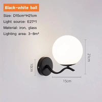 Applique murale contemporaine en métal et verre | Marco Lucetti Noir-A / Blanc chaud