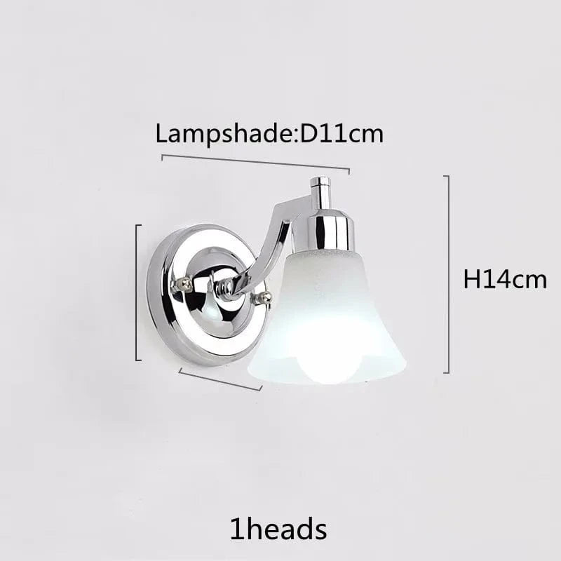 Applique Murale Cosmétique Miroir LED Européenne, Parfait pour le Maquillage - Vanity Chrome | Marco Lucetti 1têtes Chrome / Ne pas inclure les ampoules