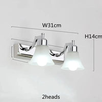 Applique Murale Cosmétique Miroir LED Européenne, Parfait pour le Maquillage - Vanity Chrome | Marco Lucetti 2 têtes Chrome / Ne pas inclure les ampoules
