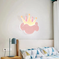 Applique murale couronne rose avec télécommande - Déco Royale | Marco Lucetti