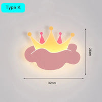 Applique murale couronne rose avec télécommande - Déco Royale | Marco Lucetti Applique Couronne / 3 Température de couleur