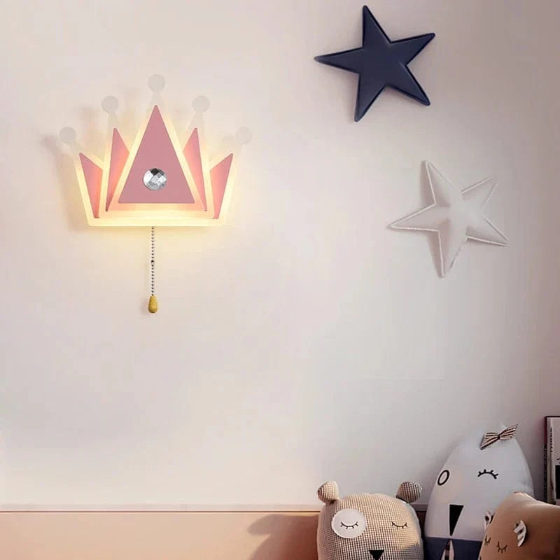 Applique murale couronne rose gold pour enfants | Marco Lucetti
