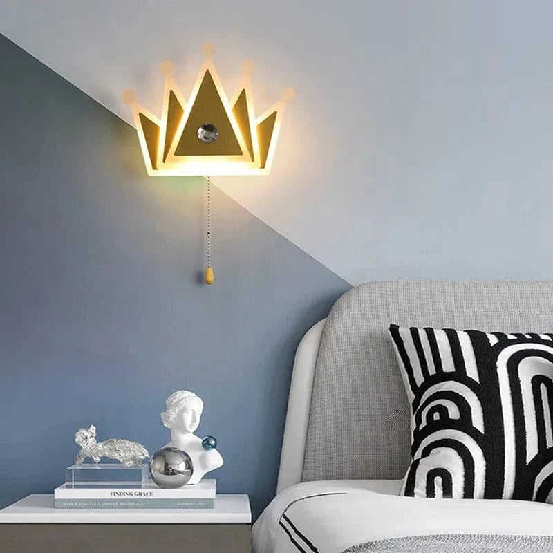 Applique murale couronne rose gold pour enfants | Marco Lucetti