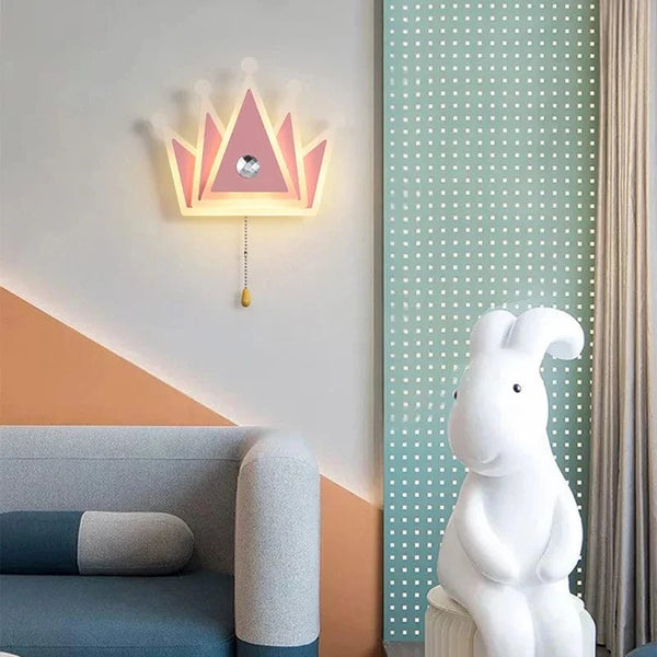 Applique murale couronne rose gold pour enfants | Marco Lucetti