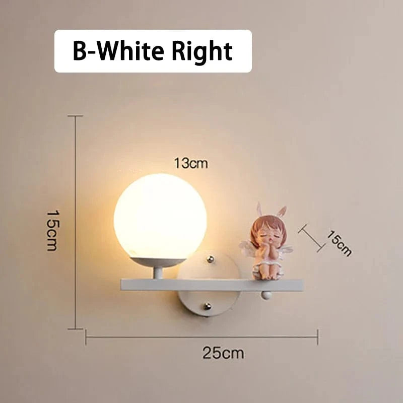 Applique murale créative pour enfants filles - Thème dessin animé. | Marco Lucetti B Blanc Droite