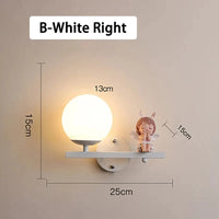 Applique murale créative pour enfants filles - Thème dessin animé. | Marco Lucetti B Blanc Droite