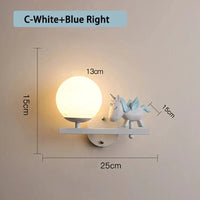 Applique murale créative pour enfants filles - Thème dessin animé. | Marco Lucetti C Bleu Droite