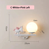 Applique murale créative pour enfants filles - Thème dessin animé. | Marco Lucetti C Rose gauche