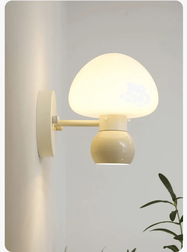 Applique murale crème champignon avec Double tête G9 | Marco Lucetti