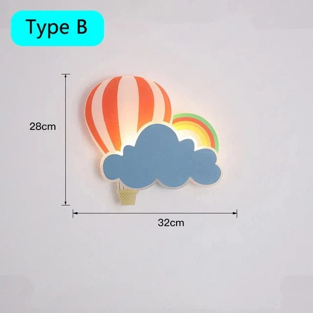 Applique murale Crownly™ pour chambre d'enfant avec télécommande | Marco Lucetti Ballon chaud B / 3 Température de couleur