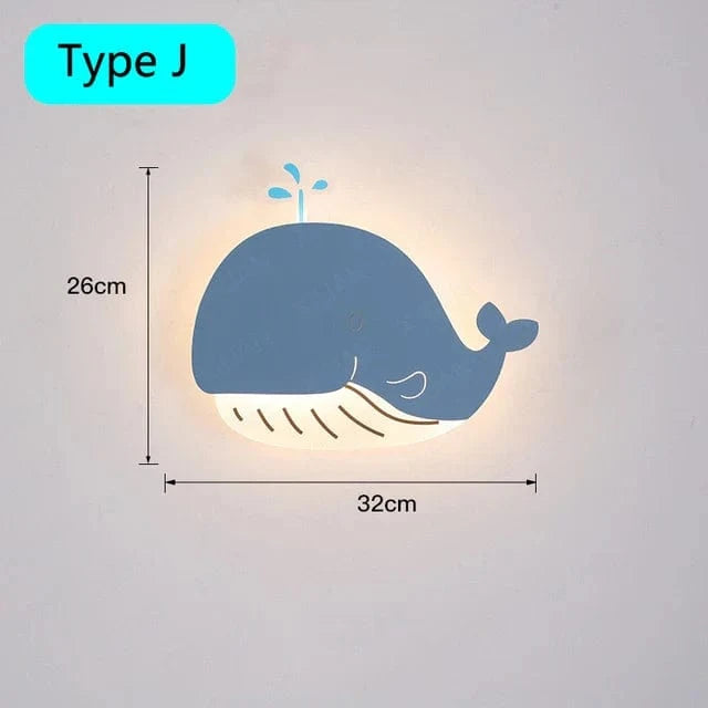 Applique murale Crownly™ pour chambre d'enfant avec télécommande | Marco Lucetti Dauphin / 3 Température de couleur