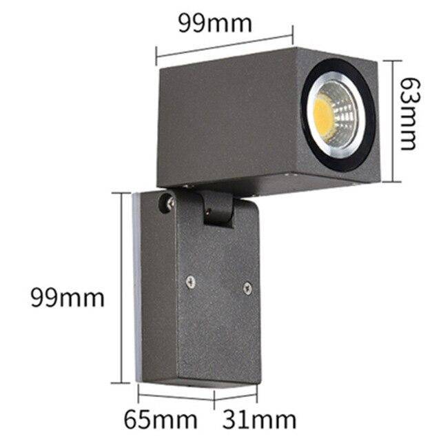 Applique murale Cube Spot Orientable | Marco Lucetti Chaude / 12W