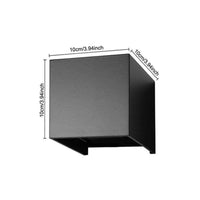 Applique murale cubique en aluminium pour couloir | Marco Lucetti