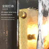 Applique murale Cuivre et Verre Tinté | Marco Lucetti W18.5E12.5H19.5CM / China / 2700K | 5W