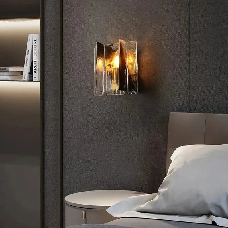 Applique murale Cuivre et Verre Tinté | Marco Lucetti W18.5E12.5H19.5CM / China / 2700K | 5W