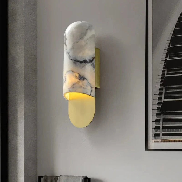 Applique Murale Cuivre Marbre Haut de Gamme Rétro Vintage LED Premium | Marco Lucetti