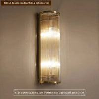 Applique Murale Cuivre Verre Clairelegant | Marco Lucetti H51,5cm-2 lumières / Blanc chaud (2700-3500K)