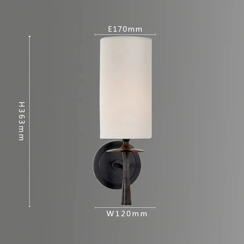 Applique murale cuivrée minimaliste | Marco Lucetti Abat-jour en tissu