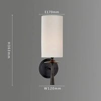 Applique murale cuivrée minimaliste | Marco Lucetti Abat-jour en tissu