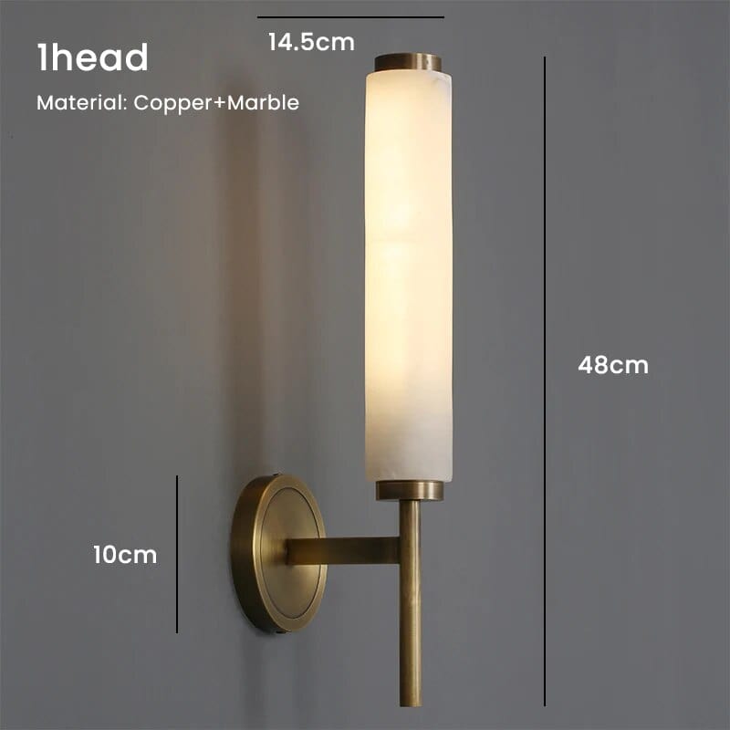 Applique murale cuivrée pour un intérieur contemporain | Marco Lucetti 1 tête