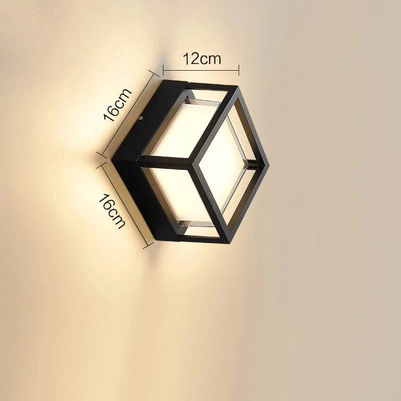 Applique murale d'extérieur en aluminium - Collection Éclat | Marco Lucetti A-1 / Lumière chaude