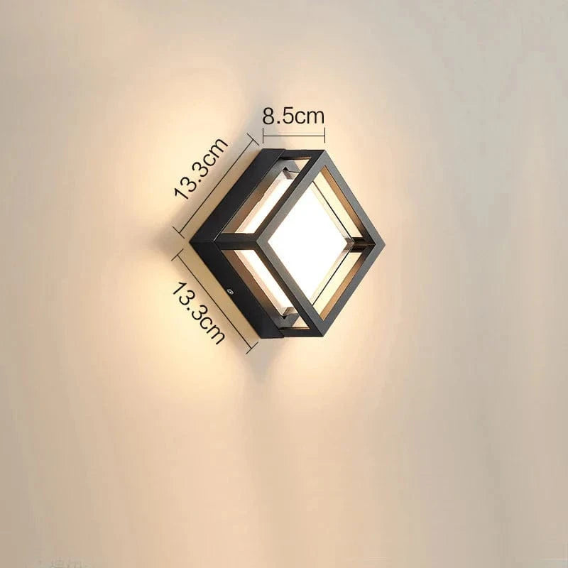 Applique murale d'extérieur en aluminium - Collection Éclat | Marco Lucetti A-2 / Lumière chaude