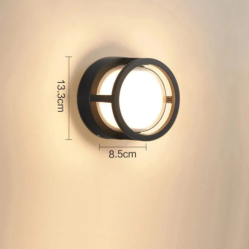 Applique murale d'extérieur en aluminium - Collection Éclat | Marco Lucetti C-2 / Lumière chaude