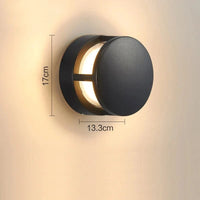 Applique murale d'extérieur en aluminium - Collection Éclat | Marco Lucetti J-1 / Lumière chaude