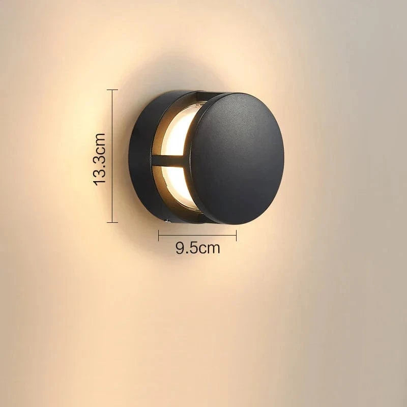 Applique murale d'extérieur en aluminium - Collection Éclat | Marco Lucetti J-2 / Lumière chaude