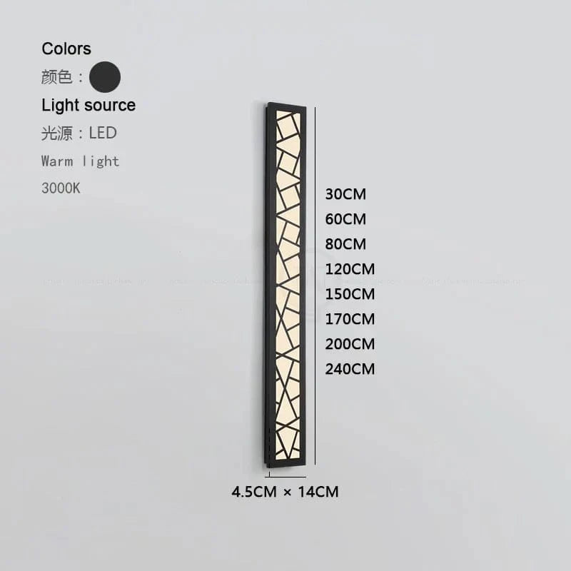 Applique murale d'extérieur étanche LED. | Marco Lucetti L30xL14 10W / Lumière chaude 3000K