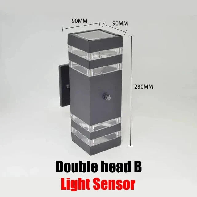 Applique murale d'extérieur LED étanche - Lumières Lumina | Marco Lucetti Capteur double B / Blanc chaud