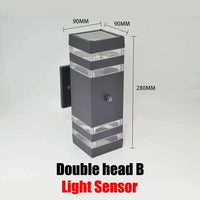 Applique murale d'extérieur LED étanche - Lumières Lumina | Marco Lucetti Capteur double B / Blanc chaud