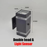 Applique murale d'extérieur LED étanche - Lumières Lumina | Marco Lucetti Double-A-Capteur / Pas d&#39;ampoule