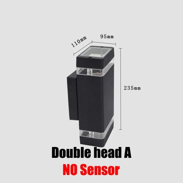 Applique murale d'extérieur LED étanche - Lumières Lumina | Marco Lucetti Double-tête-A / Pas d&#39;ampoule