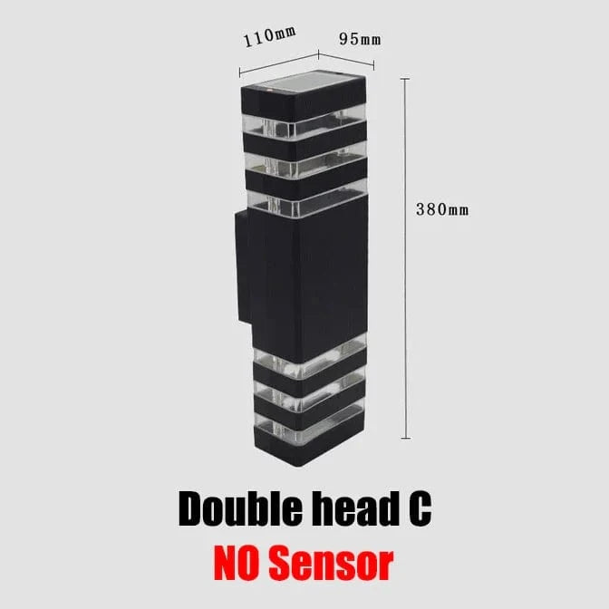 Applique murale d'extérieur LED étanche - Lumières Lumina | Marco Lucetti Double-tête-C / Blanc froid