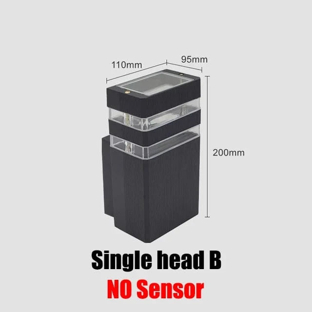 Applique murale d'extérieur LED étanche - Lumières Lumina | Marco Lucetti Tête unique-B / Blanc froid