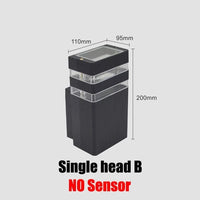 Applique murale d'extérieur LED étanche - Lumières Lumina | Marco Lucetti Tête unique-B / Blanc froid