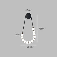 Applique murale de chevet minimaliste en crème italienne | Marco Lucetti Noir grand / Lumière neutre