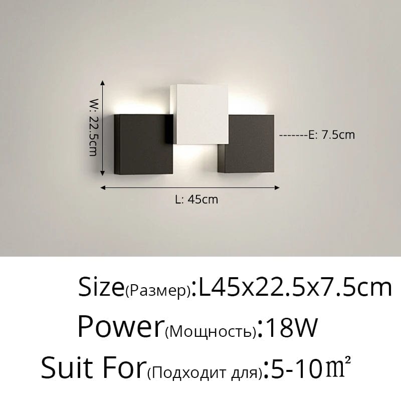 Applique murale de chevet minimaliste moderne pour chambre à coucher | Marco Lucetti