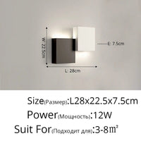 Applique murale de chevet minimaliste moderne pour chambre à coucher | Marco Lucetti