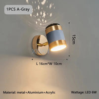 Applique murale de chevet nordique Starlight Glow | Marco Lucetti 1 pièces un gris / 3 Température de couleur / C.A. 220 V-240 V