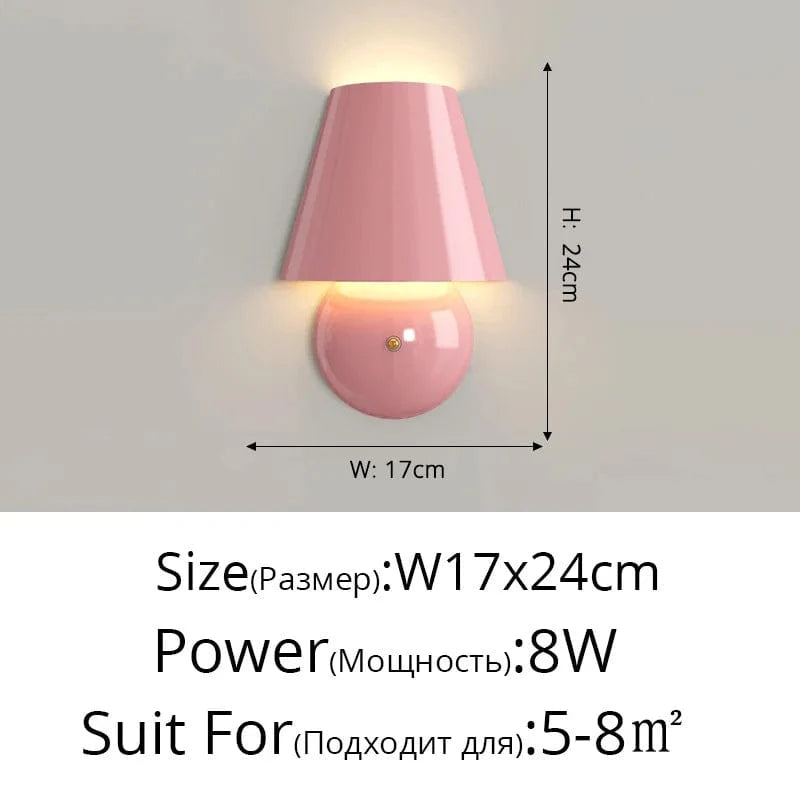 Applique murale de chevet Vent Crème | Marco Lucetti DG6116 Rose L17x24cm / Blanc chaud (2700-3500K)