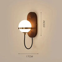 Applique murale de designer "Chine Luxe" en noyer noir | Marco Lucetti