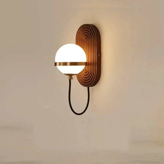 Applique murale de designer "Chine Luxe" en noyer noir | Marco Lucetti