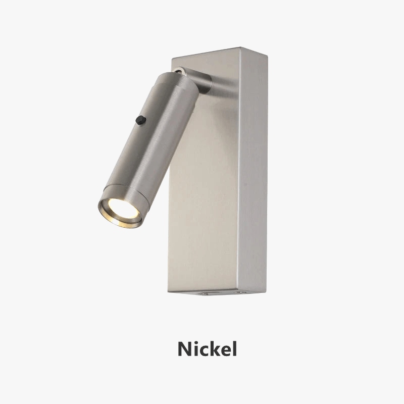 Applique murale de lecture LED 3W avec rotation à 350 degrés et port de charge USB - Idéal pour la chambre ou l'hôtel | Marco Lucetti