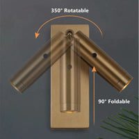 Applique murale de lecture LED 3W avec rotation à 350 degrés et port de charge USB - Idéal pour la chambre ou l'hôtel | Marco Lucetti