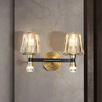 Applique murale de luxe américaine en cuivre et cristal - Édition Prestige | Marco Lucetti