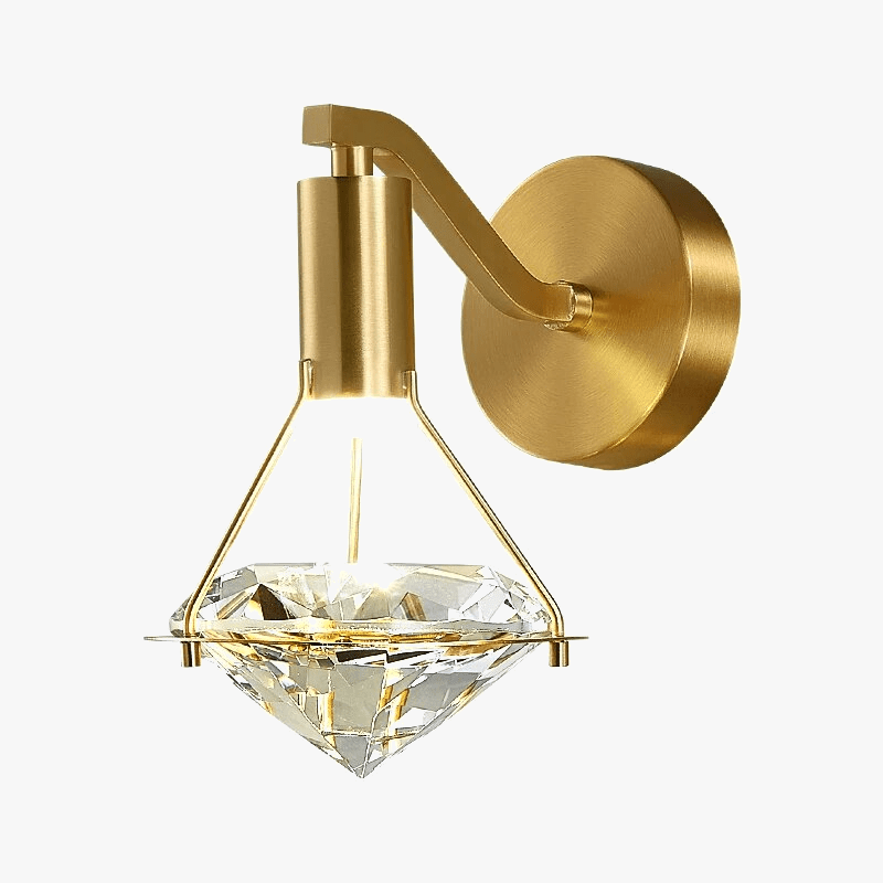 Applique murale de luxe - Cristal et cuivre | Marco Lucetti Diamond / 3 colors