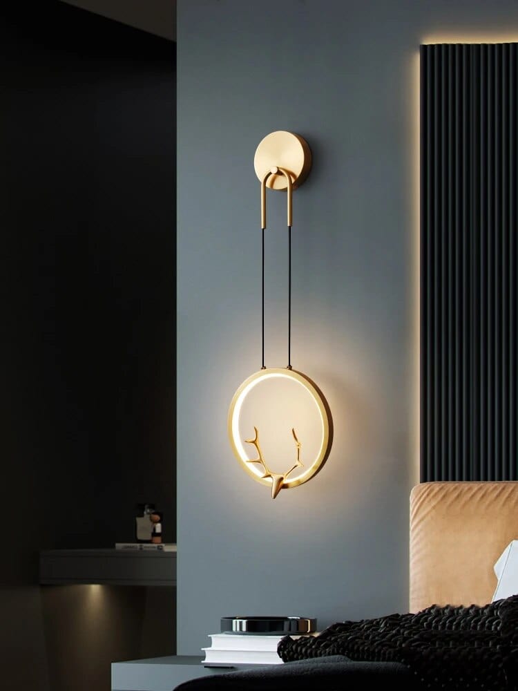 Applique murale de luxe en bois et cuivre | Marco Lucetti wall lamp / 3 colors