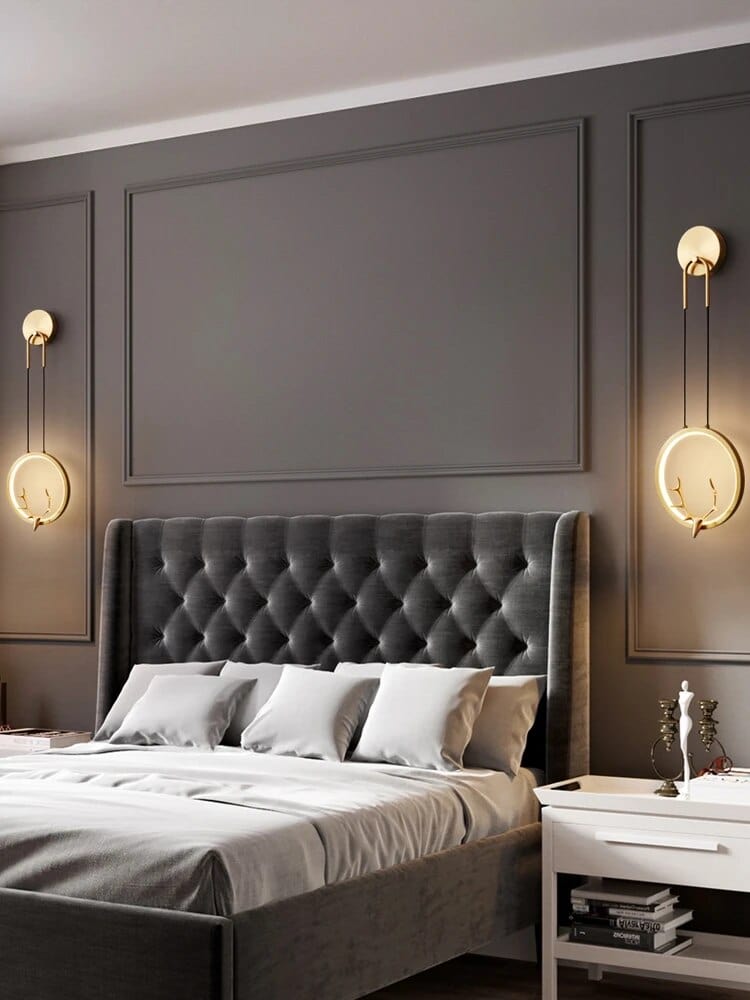 Applique murale de luxe en bois et cuivre | Marco Lucetti wall lamp / 3 colors